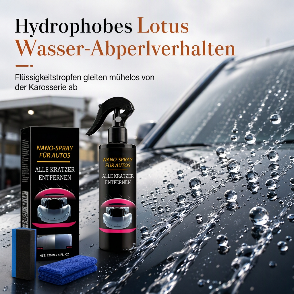 🚗 Nano-Reparaturspray für Autolack – entfernt Kratzer, reinigt, poliert & versiegelt in einem