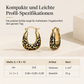 🐅🤎 U-förmige Ohrclips mit Leopardenmuster – retro Design, elegant & außergewöhnlich