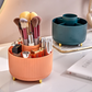 💄 Rotierender Kosmetik-Organizer mit Staubschutz – für Pinsel, Lippenstifte & Lidschatten, für Schminktisch & Schreibtisch
