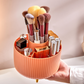 💄 Rotierender Kosmetik-Organizer mit Staubschutz – für Pinsel, Lippenstifte & Lidschatten, für Schminktisch & Schreibtisch