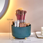 💄 Rotierender Kosmetik-Organizer mit Staubschutz – für Pinsel, Lippenstifte & Lidschatten, für Schminktisch & Schreibtisch
