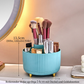 💄 Rotierender Kosmetik-Organizer mit Staubschutz – für Pinsel, Lippenstifte & Lidschatten, für Schminktisch & Schreibtisch