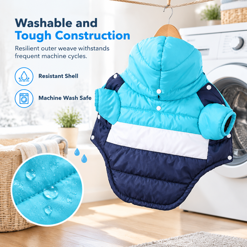 🐶 Warme & wasserdichte Winterjacke mit Kapuze für Hunde – schützt vor Kälte, Regen & Schnee