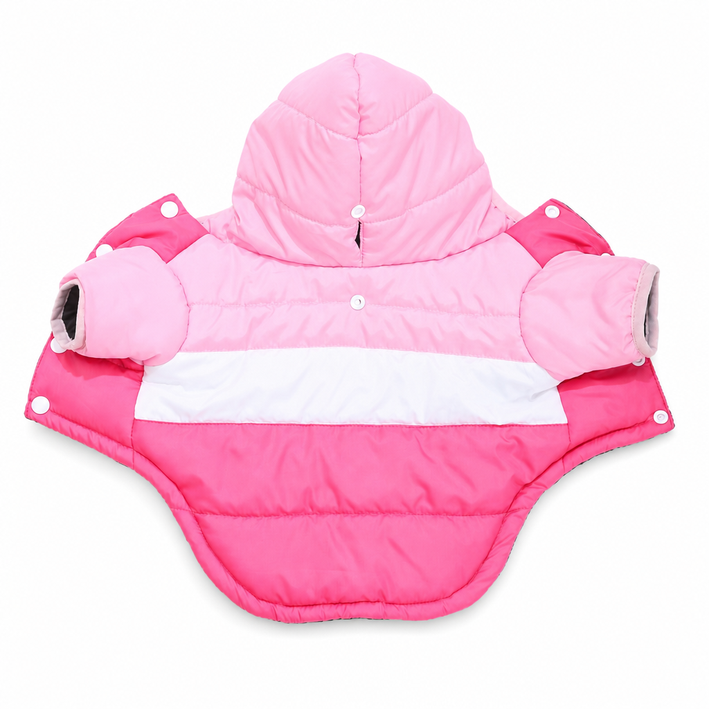 🐶 Warme & wasserdichte Winterjacke mit Kapuze für Hunde – schützt vor Kälte, Regen & Schnee