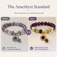 💜Amethyst-Armband mit Zirkonia-Stern – Glück & Wohlstand, elegant & vielseitig
