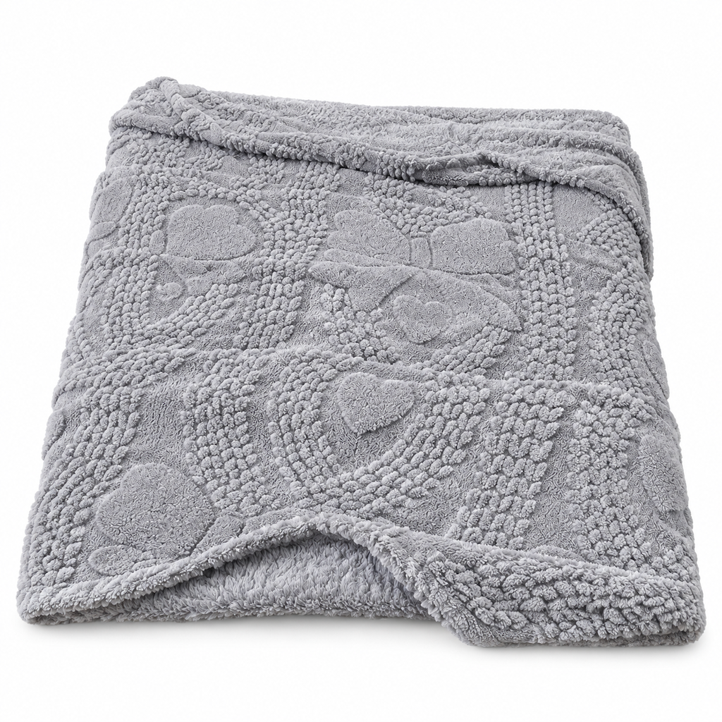 🎄50% RABATT! 🛋️ Weiche, hautfreundliche Doppelseiten-Jacquarddecke aus Baumwoll-Fleece – kuschelig für Sofa, Büro & Mittagsschlaf