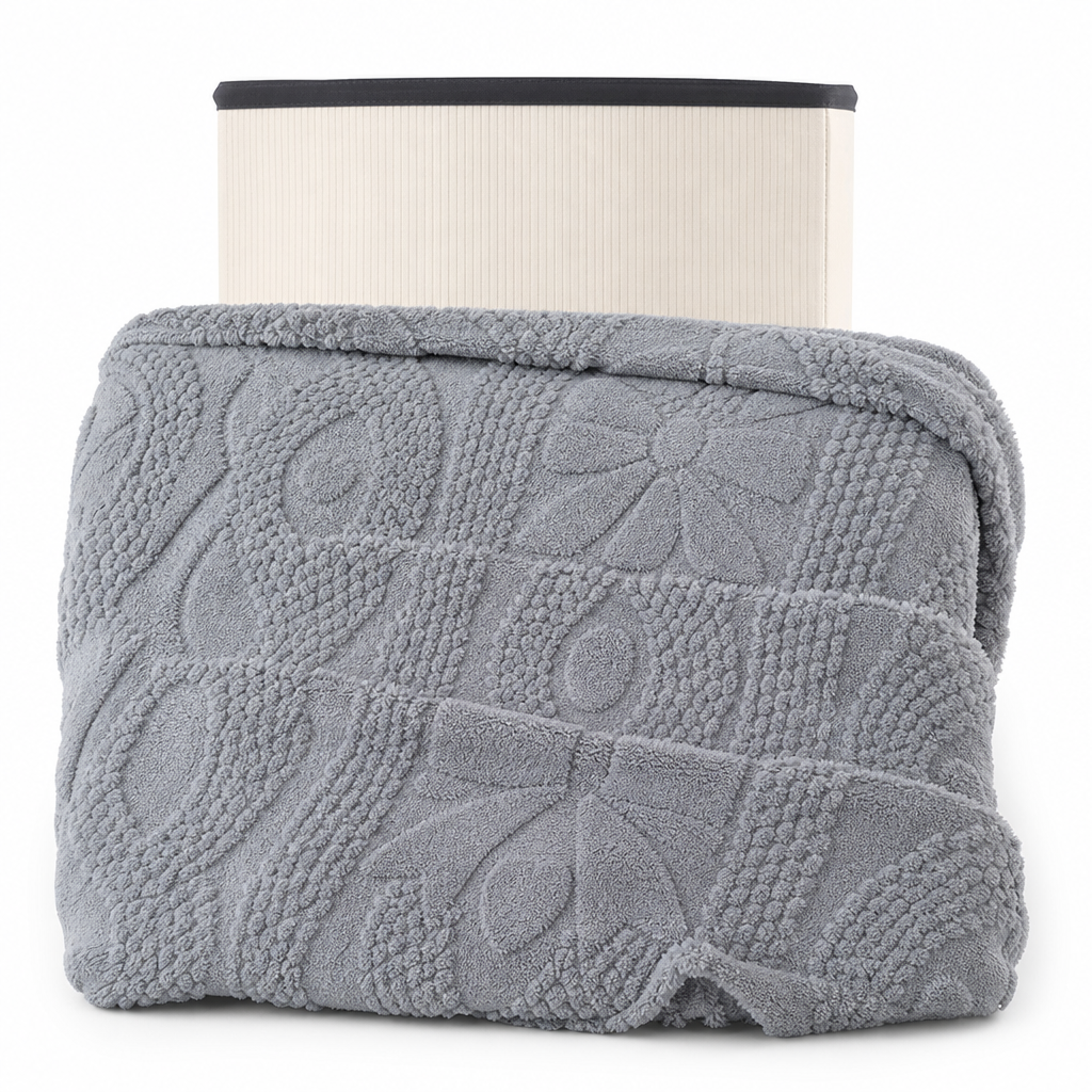 🎄50% RABATT! 🛋️ Weiche, hautfreundliche Doppelseiten-Jacquarddecke aus Baumwoll-Fleece – kuschelig für Sofa, Büro & Mittagsschlaf