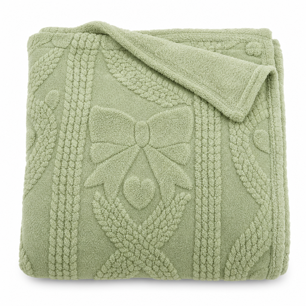 🎄50% RABATT! 🛋️ Weiche, hautfreundliche Doppelseiten-Jacquarddecke aus Baumwoll-Fleece – kuschelig für Sofa, Büro & Mittagsschlaf
