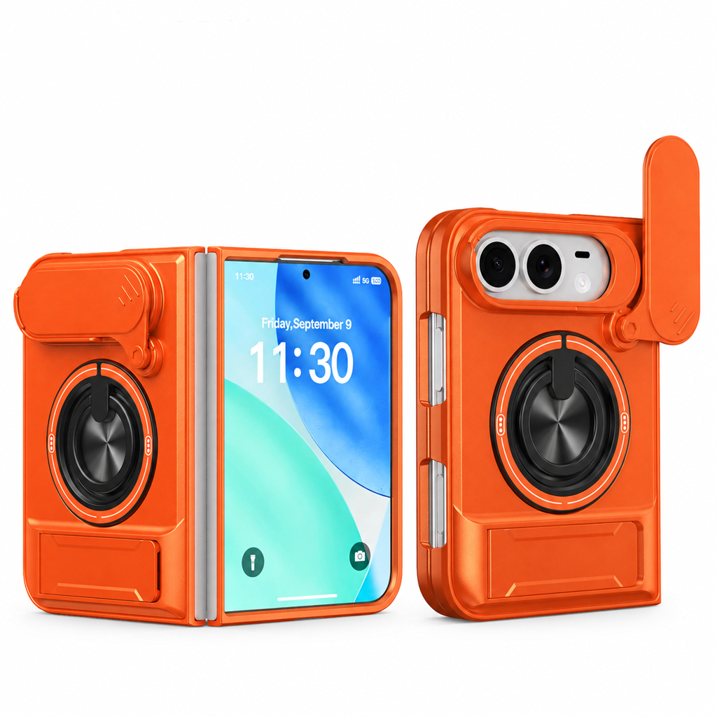 50% RABATT! 📱 Magnetische Falt-Handyhülle mit Schiebeabdeckung & Standfunktion – stoßfest & schützend
