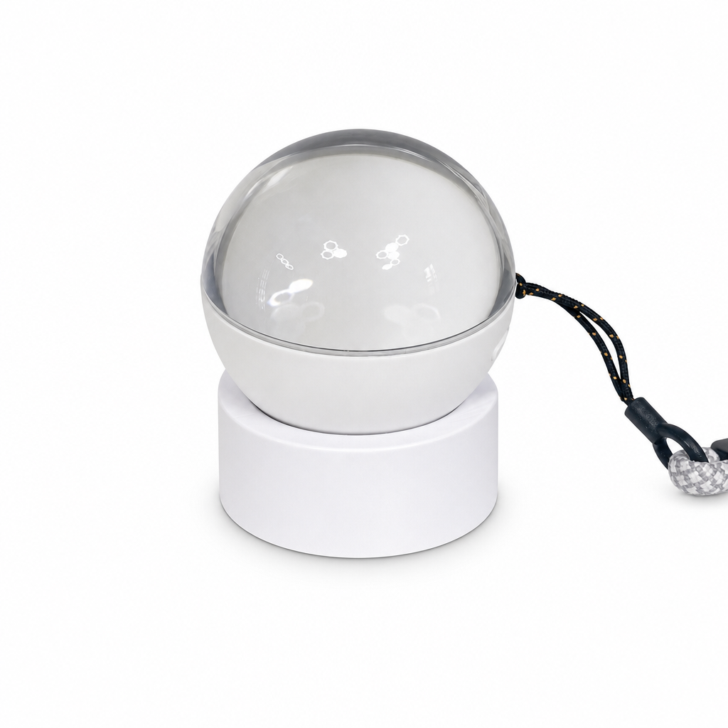 50% RABATT! 🔮 Transparenter Kristallkugel-Bluetooth-Lautsprecher mit Digitaldisplay – für Video- & GIF-Wiedergabe