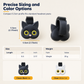 ⏳50% RABATT! 🐱 Auto-Kopfstützenhaken im Katzen-Design – 2er-Set für Taschen & Einkaufstüten, Schwarz/Weiß