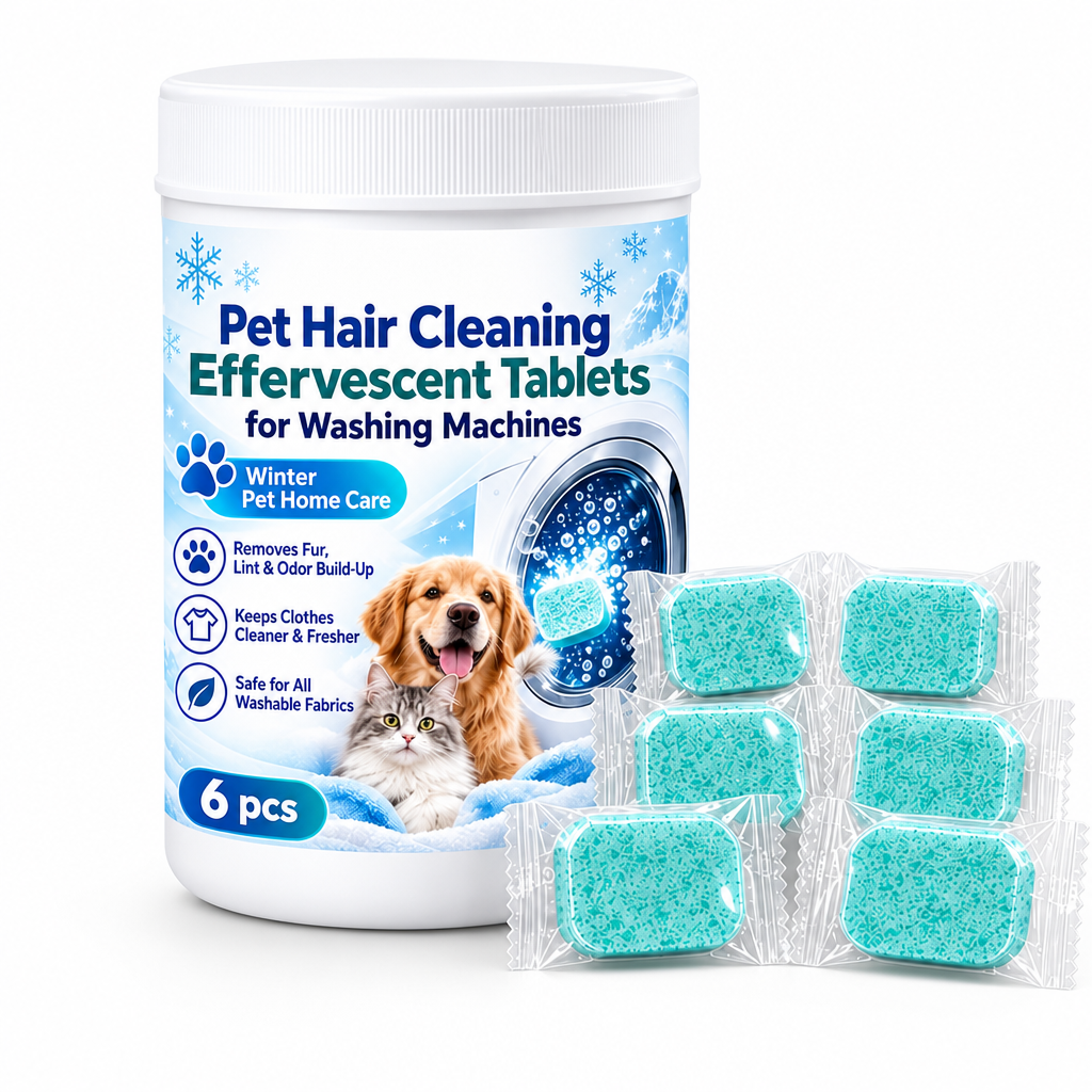 🧼 50% RABATT! 🐾 Waschmaschinenreiniger für Tierhaushalte – löst Tierhaare & Gerüche, 6 Tabs