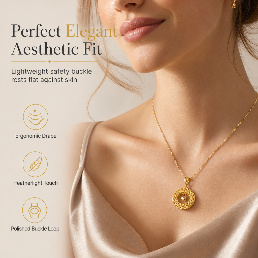 🌙 50% RABATT! ✨ Damen Filigran-Halskette – Traumfänger-Design & Glücksperle ✨