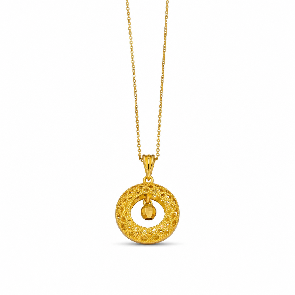 🌙 50% RABATT! ✨ Damen Filigran-Halskette – Traumfänger-Design & Glücksperle ✨