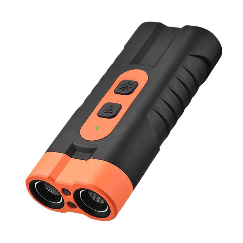 📢50% RABATT! 🐕 Ultraschall-Hundeabwehrgerät mit Doppelkopf – tragbar für Outdoor & Joggen, mit LED-Taschenlampe