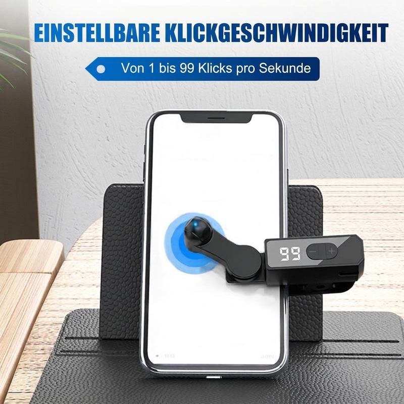 50% RABATT! 📱 Automatischer Bildschirmklicker – 107 Geschwindigkeitsstufen, wiederaufladbar per USB-C, für Gaming & Live-Streaming