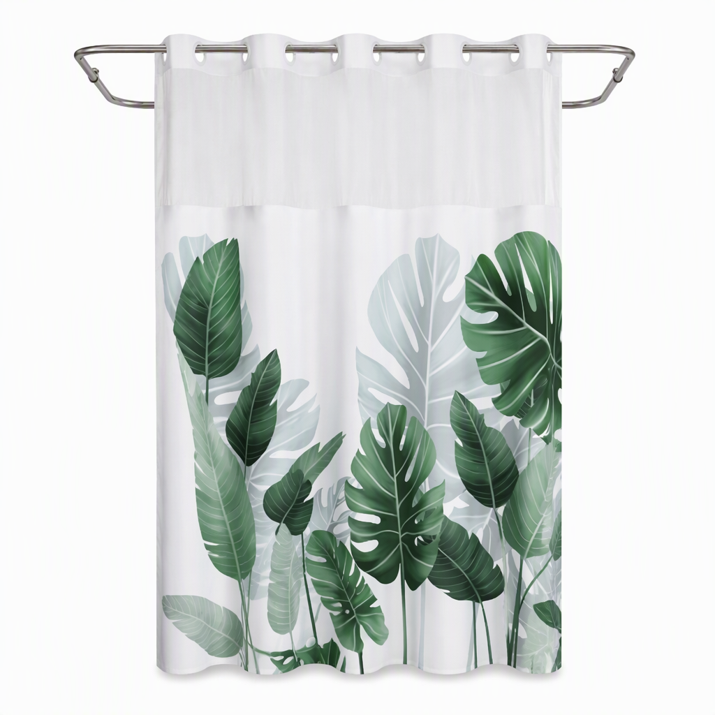 🚿 50% RABATT! 🌸 Wasserdichter Duschvorhang mit Blumenmuster – pflegeleicht & schnell trocknend