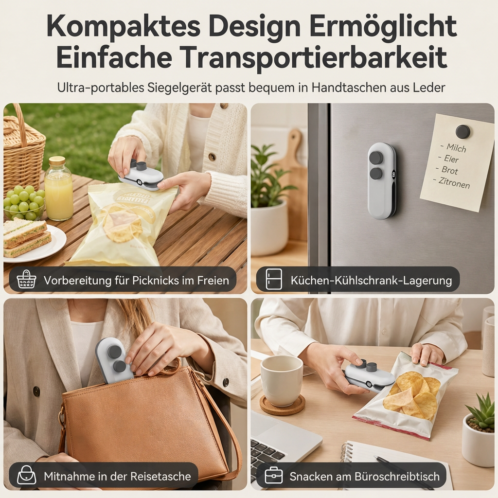 ⏳50% RABATT! 🔥 Tragbares Mini-Heißsiegelgerät – wiederaufladbar, mit LED-Anzeige & Magnetdesign für Snackbeutel