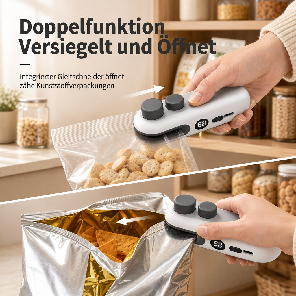 ⏳50% RABATT! 🔥 Tragbares Mini-Heißsiegelgerät – wiederaufladbar, mit LED-Anzeige & Magnetdesign für Snackbeutel