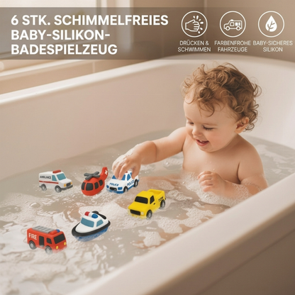 6 FCK schimmelfreie Badewannenspielzeuge aus Silikon für Babys