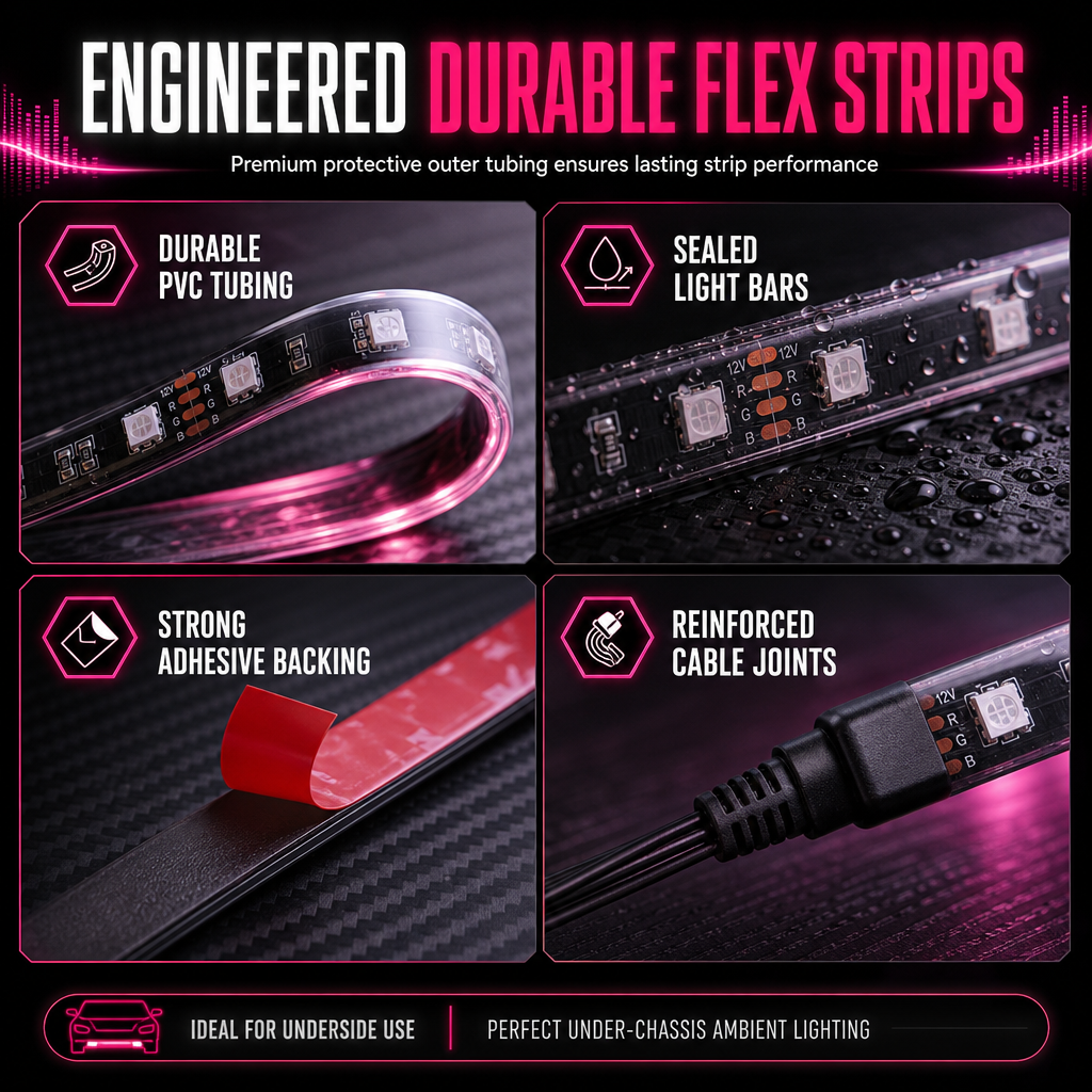📢📢50% RABATT! 🚗 Soundaktivierte 12-LED Auto-Innenraumbeleuchtung – RGB mehrfarbig für Fußraum & Dekoration