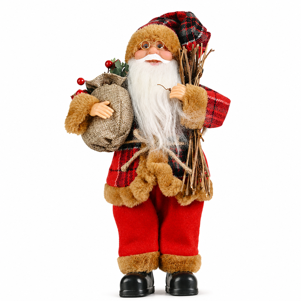 📢📢50% RABATT! 🎅 Dekorative Weihnachtsmann-Puppe – Strickdetails & Plüschbesatz für festliche Heimdekoration