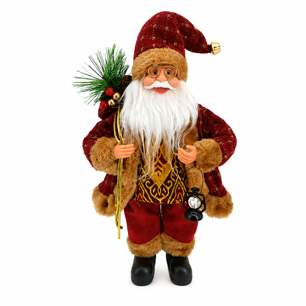 📢📢50% RABATT! 🎅 Dekorative Weihnachtsmann-Puppe – Strickdetails & Plüschbesatz für festliche Heimdekoration