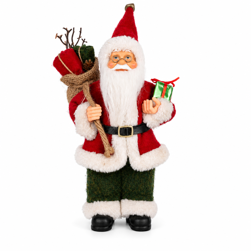 📢📢50% RABATT! 🎅 Dekorative Weihnachtsmann-Puppe – Strickdetails & Plüschbesatz für festliche Heimdekoration