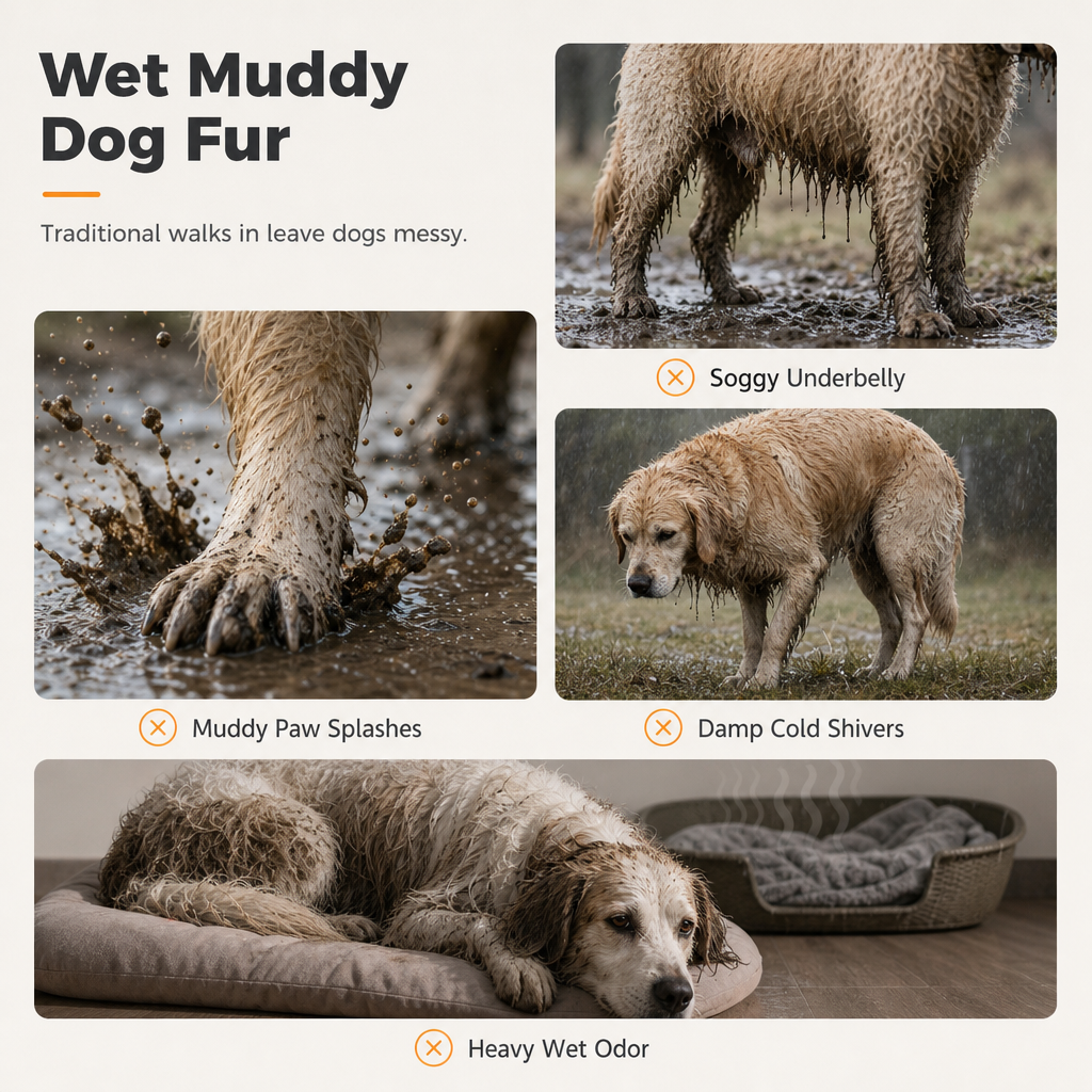 🌧️ 50% RABATT! 🐶 Wasserdichte 4-Bein-Hundejacke – schützt vor Regen, Schnee & Schmutz, für Herbst & Winter