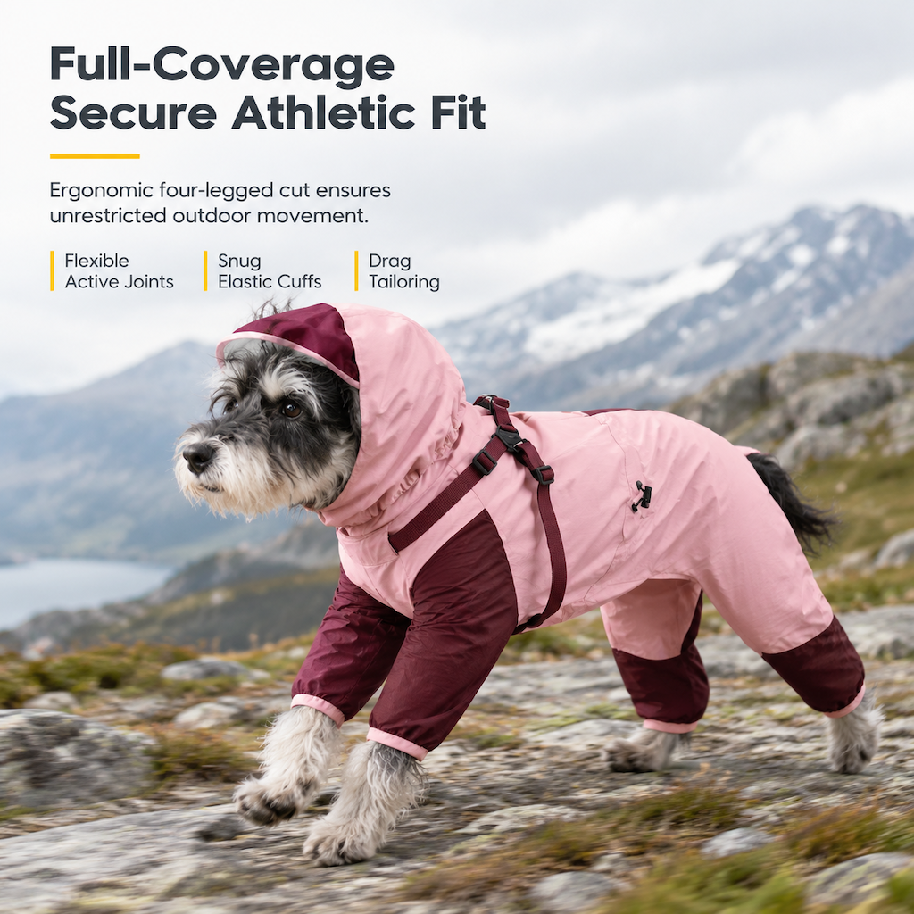 🌧️ 50% RABATT! 🐶 Wasserdichte 4-Bein-Hundejacke – schützt vor Regen, Schnee & Schmutz, für Herbst & Winter