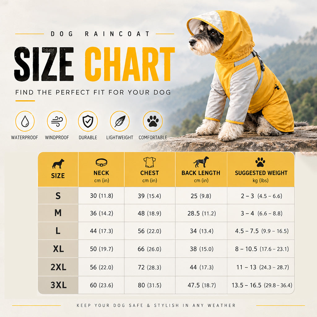 🌧️ 50% RABATT! 🐶 Wasserdichte 4-Bein-Hundejacke – schützt vor Regen, Schnee & Schmutz, für Herbst & Winter