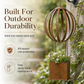 📢📢 50% OFF🌿Vintage Hot Air Balloon Hanging Planter – Distressed Metal Flower Pot for Garden & Patio Decor