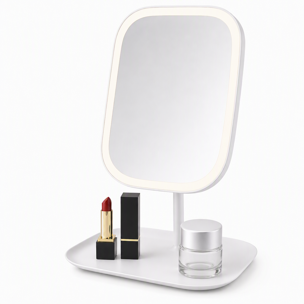 🪞 50% RABATT! 💄 Tragbarer faltbarer LED-Kosmetikspiegel für den Schreibtisch – kompakt & ideal fürs Wohnheim