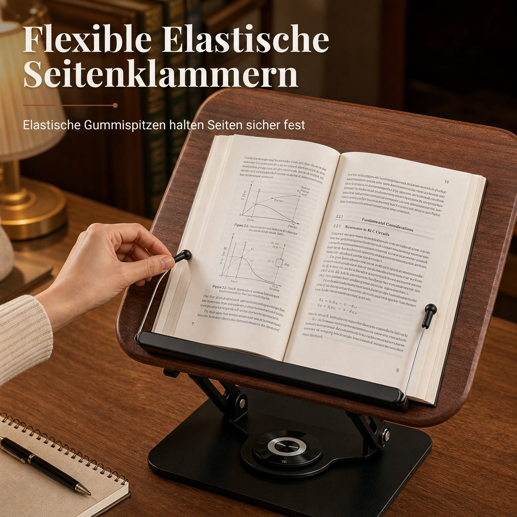 📚 50% RABATT! 🔄 Transparenter Buchständer – Acryl, 360° drehbar & Tablet-Halter ✨