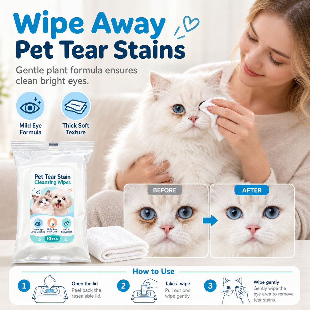 🔥🎁 2+1 GRATIS!!🐶🐱Augenreinigungstücher für Hunde und Katzen