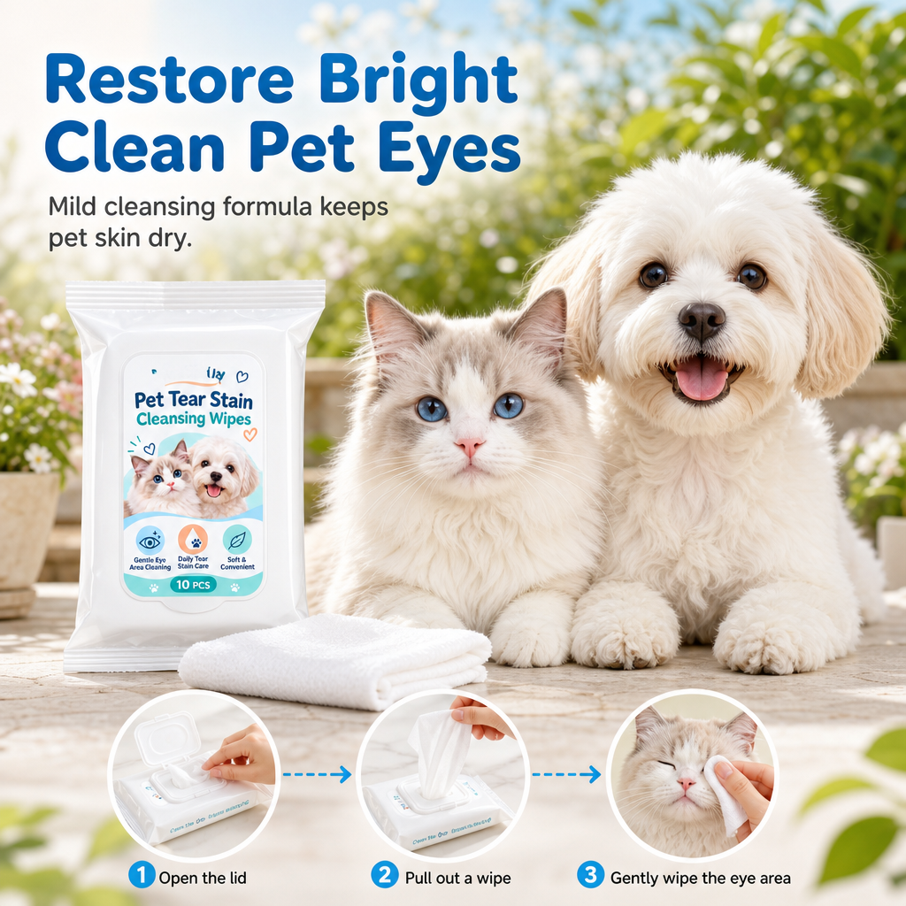 🔥🎁 2+1 GRATIS!!🐶🐱Augenreinigungstücher für Hunde und Katzen