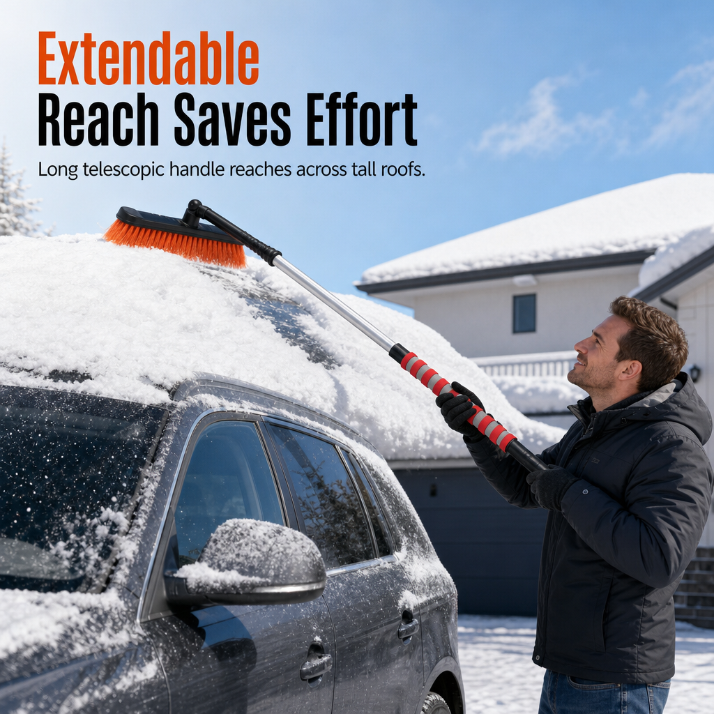 🚗 50% RABATT! ❄️ Auto-Eiskratzer & Schneeschaufel – Winter-Schneeräumer für Auto, SUV & Van, robust & langlebig