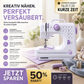 🛍️ 50 % Rabatt – Mini-Nähmaschine für Zuhause – vielseitig, robust & kompakt – mit 12 Stichen, ideal für Reparaturen & DIY-Projekte 🧵
